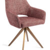 Jesper Home Draaibare Eetkamerstoel 'Yanai' Turn Rose