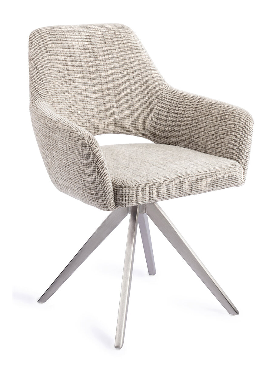 Jesper Home Draaibare Eetkamerstoel 'Yanai' Turn Steel