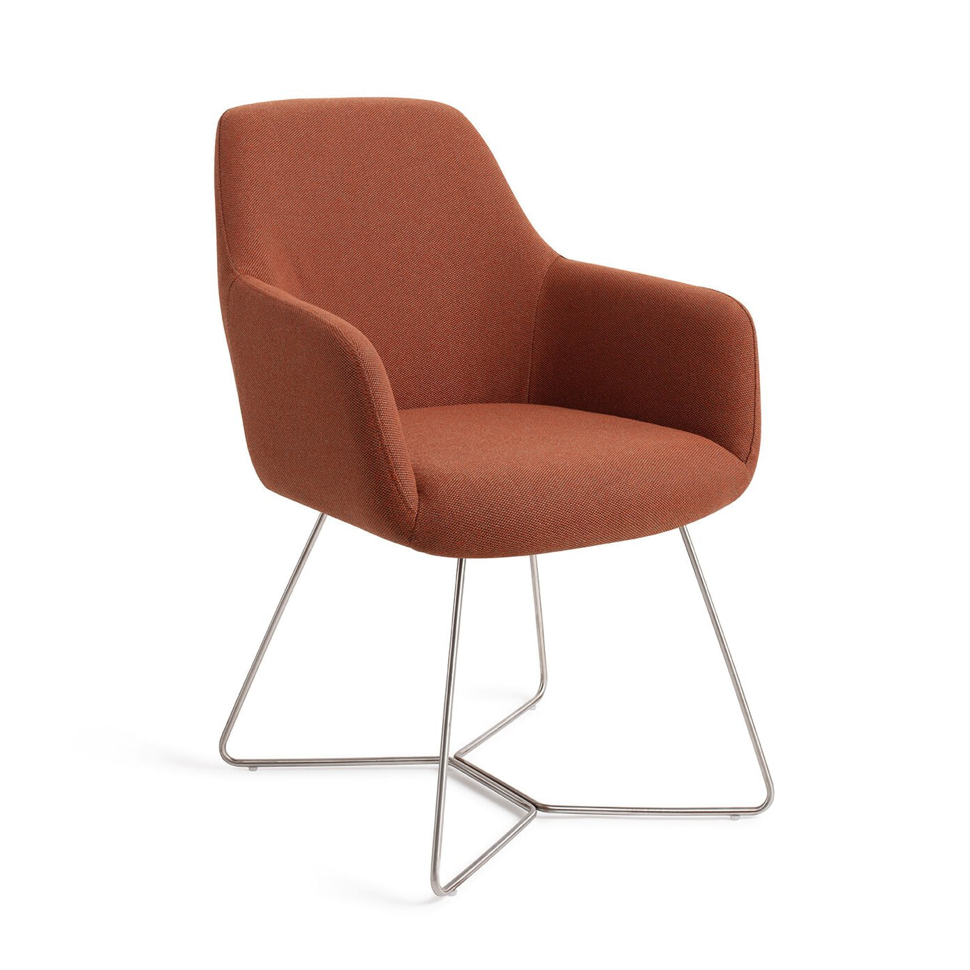 Jesper Home Eetkamerstoel 'Hiroo' Beehive Steel