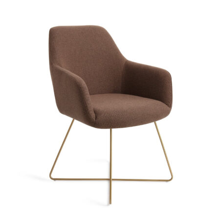 Jesper Home Eetkamerstoel 'Hiroo' Cross Gold
