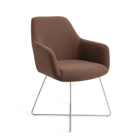 Jesper Home Eetkamerstoel 'Hiroo' Cross Steel