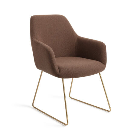 Jesper Home Eetkamerstoel 'Hiroo' Slide Gold