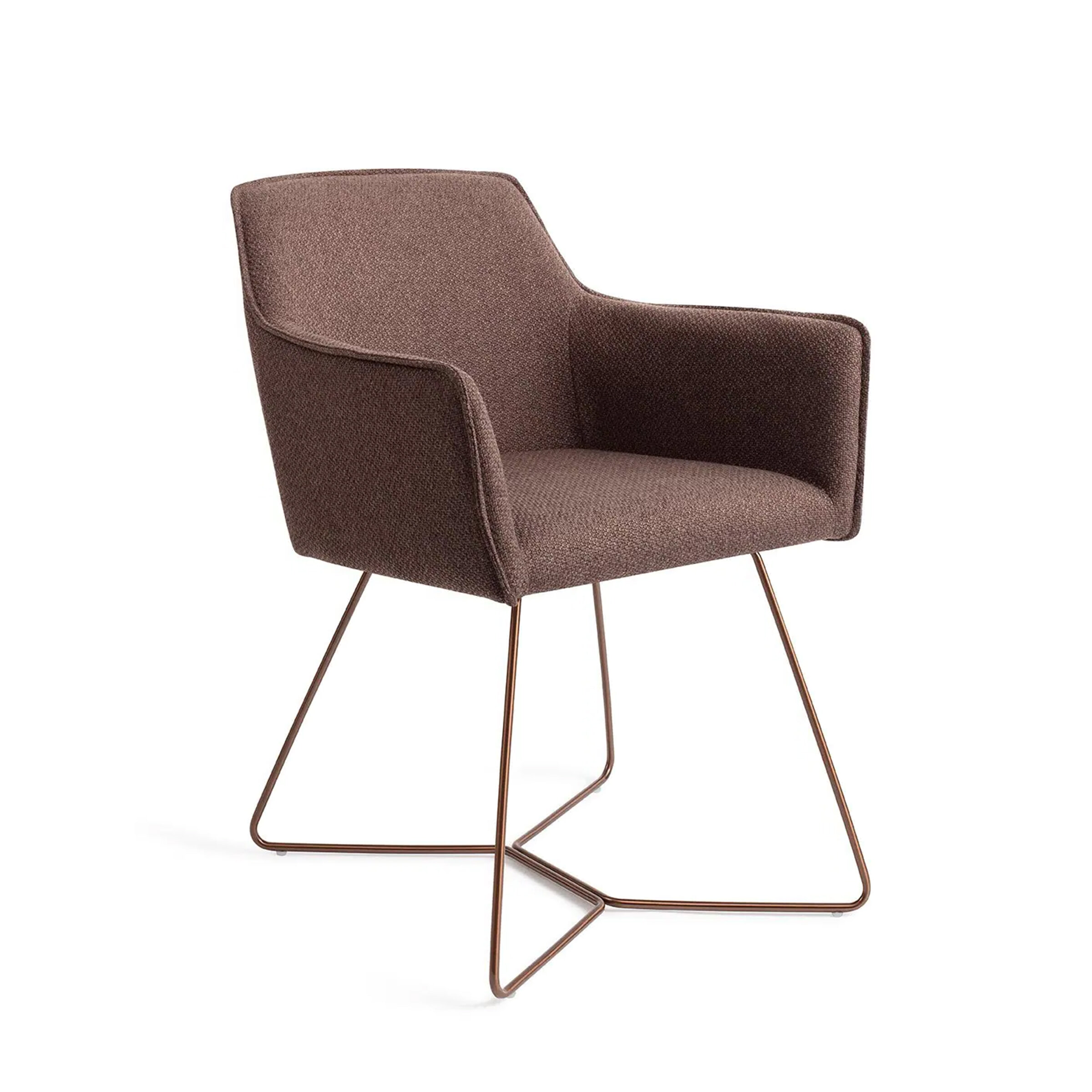 Jesper Home Eetkamerstoel 'Hofu' Beehive Rose Gold