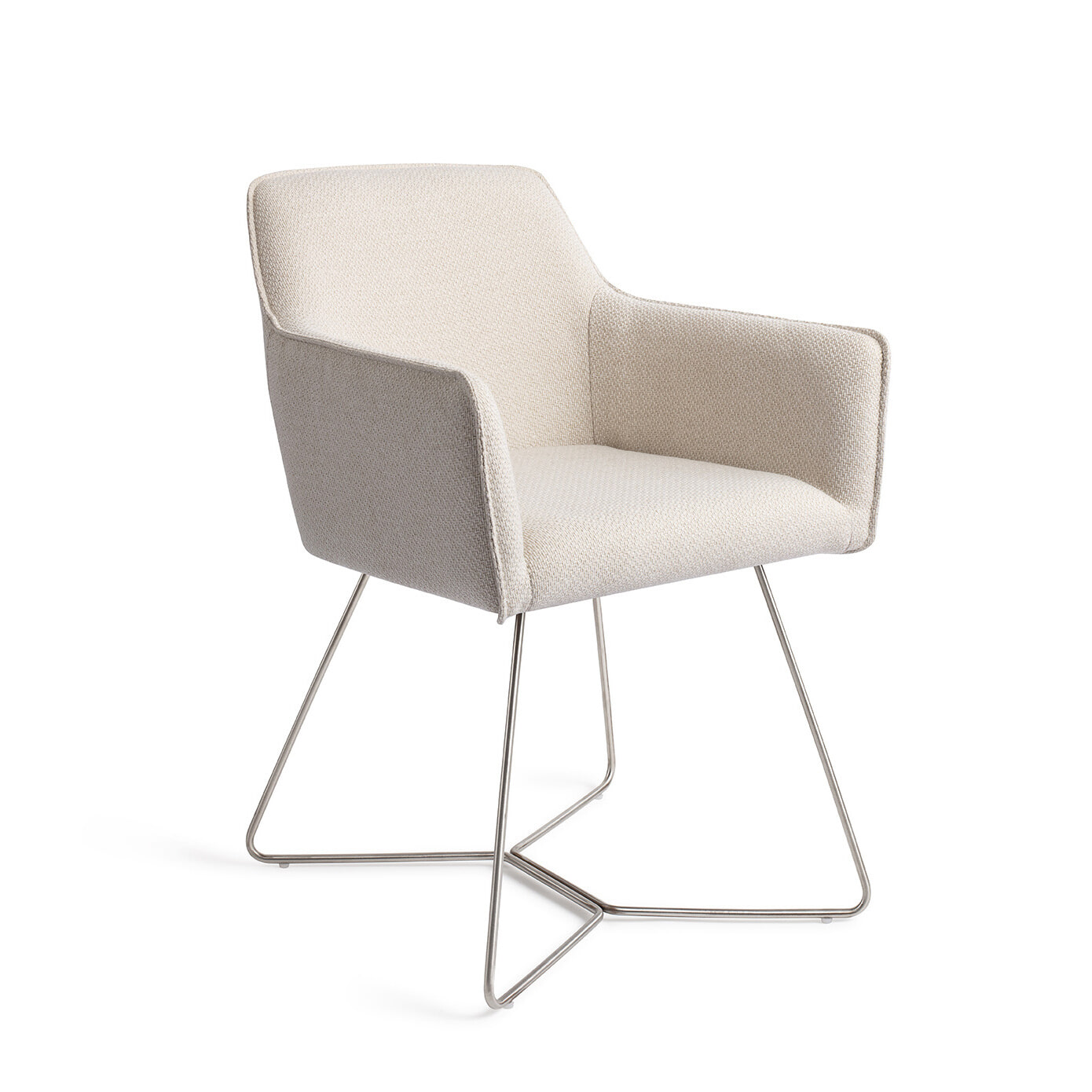 Jesper Home Eetkamerstoel 'Hofu' Beehive Steel