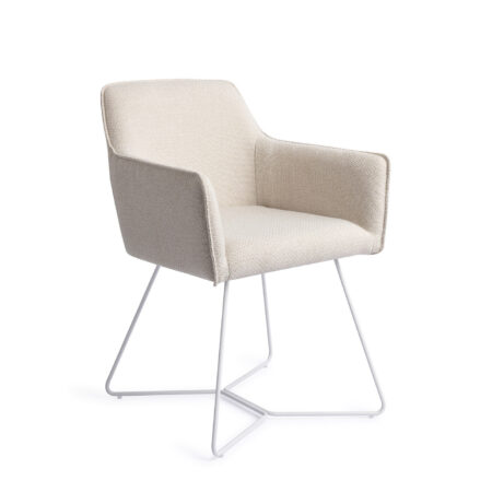 Jesper Home Eetkamerstoel 'Hofu' Beehive White