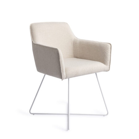 Jesper Home Eetkamerstoel 'Hofu' Cross White