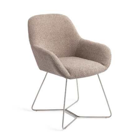 Jesper Home Eetkamerstoel 'Kushi' Beehive Steel