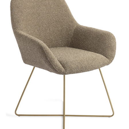 Jesper Home Eetkamerstoel 'Kushi' Cross Gold