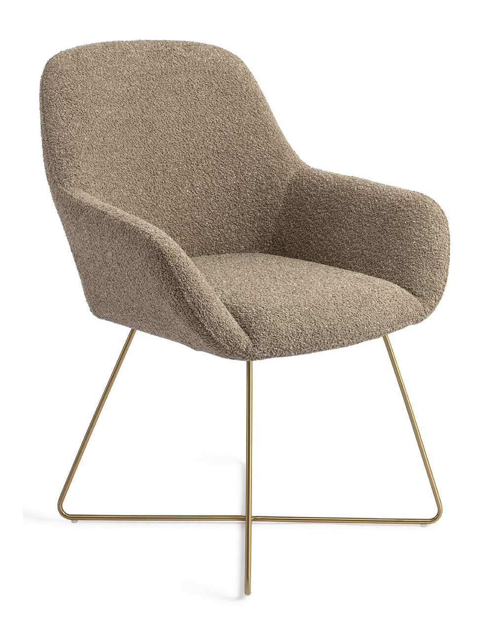 Jesper Home Eetkamerstoel 'Kushi' Cross Gold