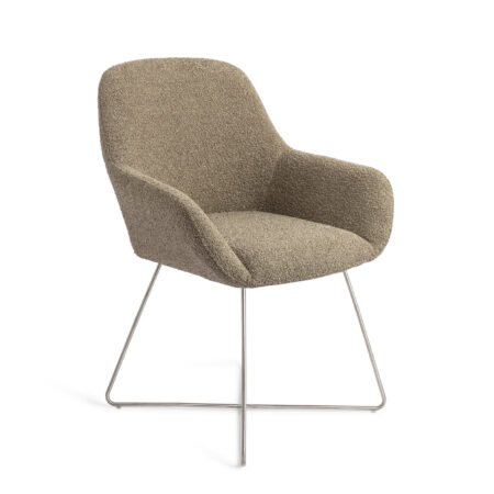 Jesper Home Eetkamerstoel 'Kushi' Cross Steel