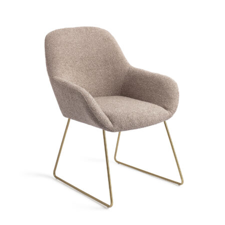 Jesper Home Eetkamerstoel 'Kushi' Slide Gold