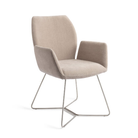 Jesper Home Eetkamerstoel 'Misaki' Beehive Steel