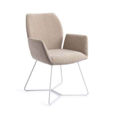 Jesper Home Eetkamerstoel 'Misaki' Beehive White
