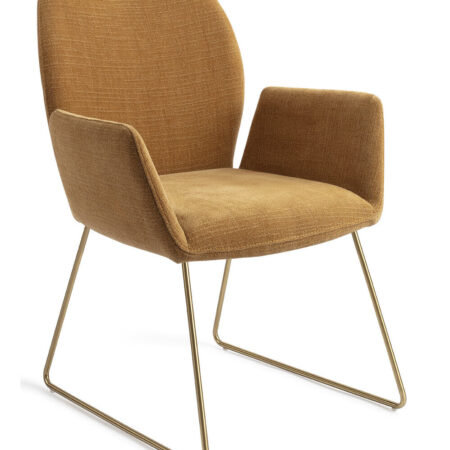 Jesper Home Eetkamerstoel 'Misaki' Slide Gold