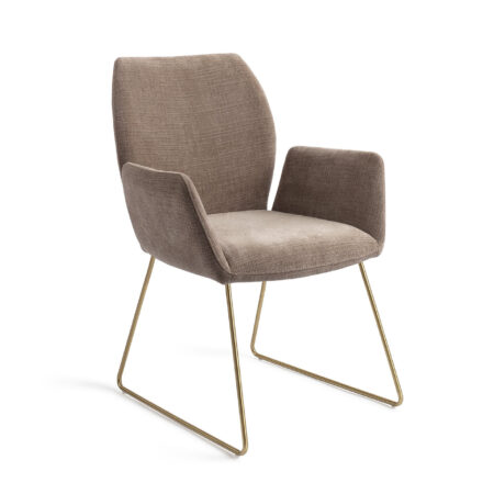 Jesper Home Eetkamerstoel 'Misaki' Slide Gold