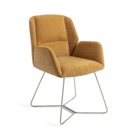 Jesper Home Eetkamerstoel 'Myoko' Beehive Steel