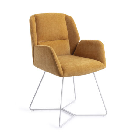Jesper Home Eetkamerstoel 'Myoko' Beehive White