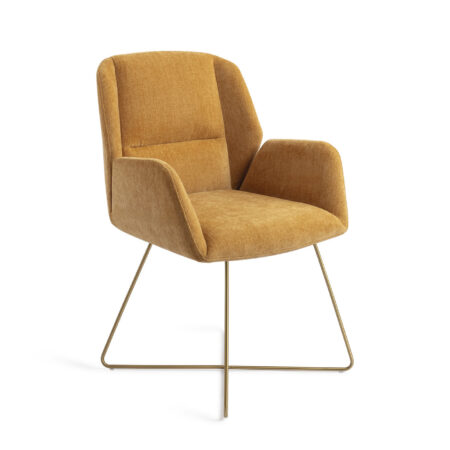 Jesper Home Eetkamerstoel 'Myoko' Cross Gold