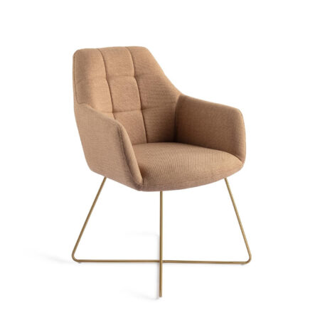 Jesper Home Eetkamerstoel 'Noto' Cross Gold
