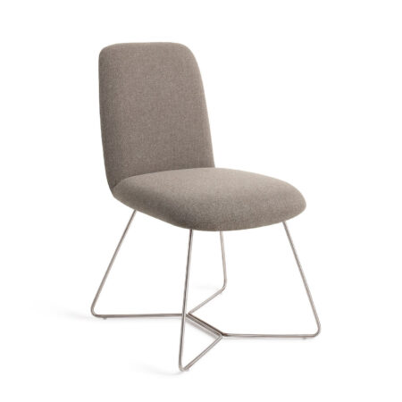 Jesper Home Eetkamerstoel 'Taiwa' Beehive Steel