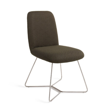 Jesper Home Eetkamerstoel 'Taiwa' Beehive Steel