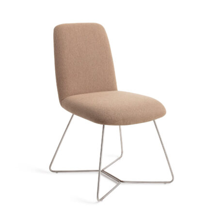 Jesper Home Eetkamerstoel 'Taiwa' Beehive Steel
