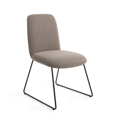 Jesper Home Eetkamerstoel 'Taiwa' Slide Black kleur Foggy Fusion | Jesper Home