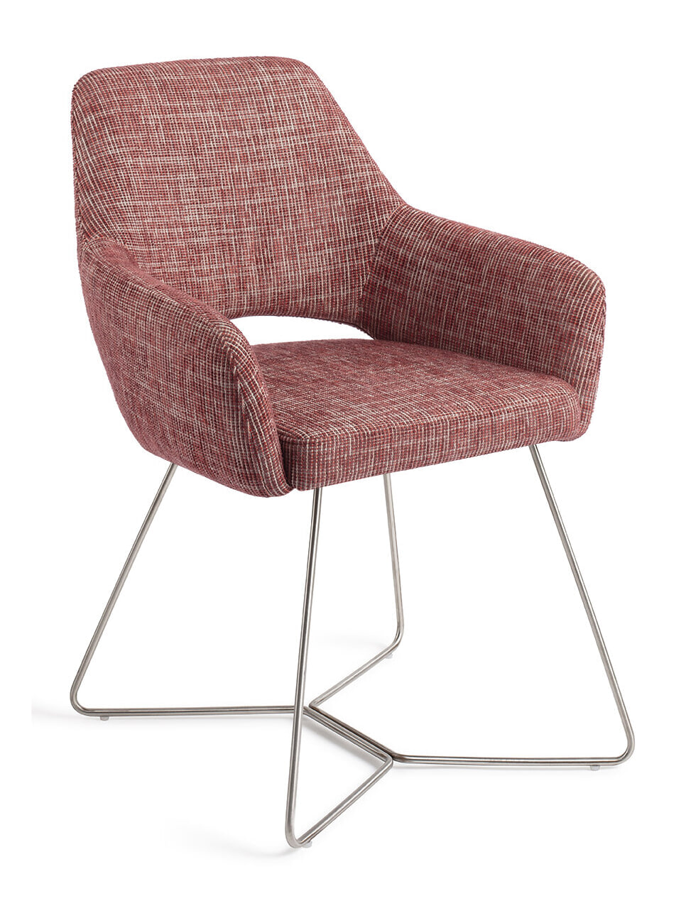 Jesper Home Eetkamerstoel 'Yanai' Beehive Steel