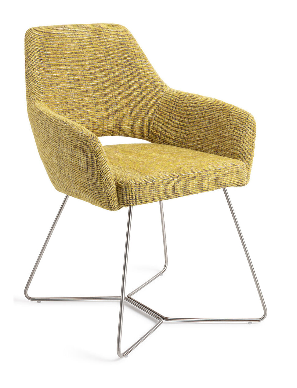 Jesper Home Eetkamerstoel 'Yanai' Beehive Steel