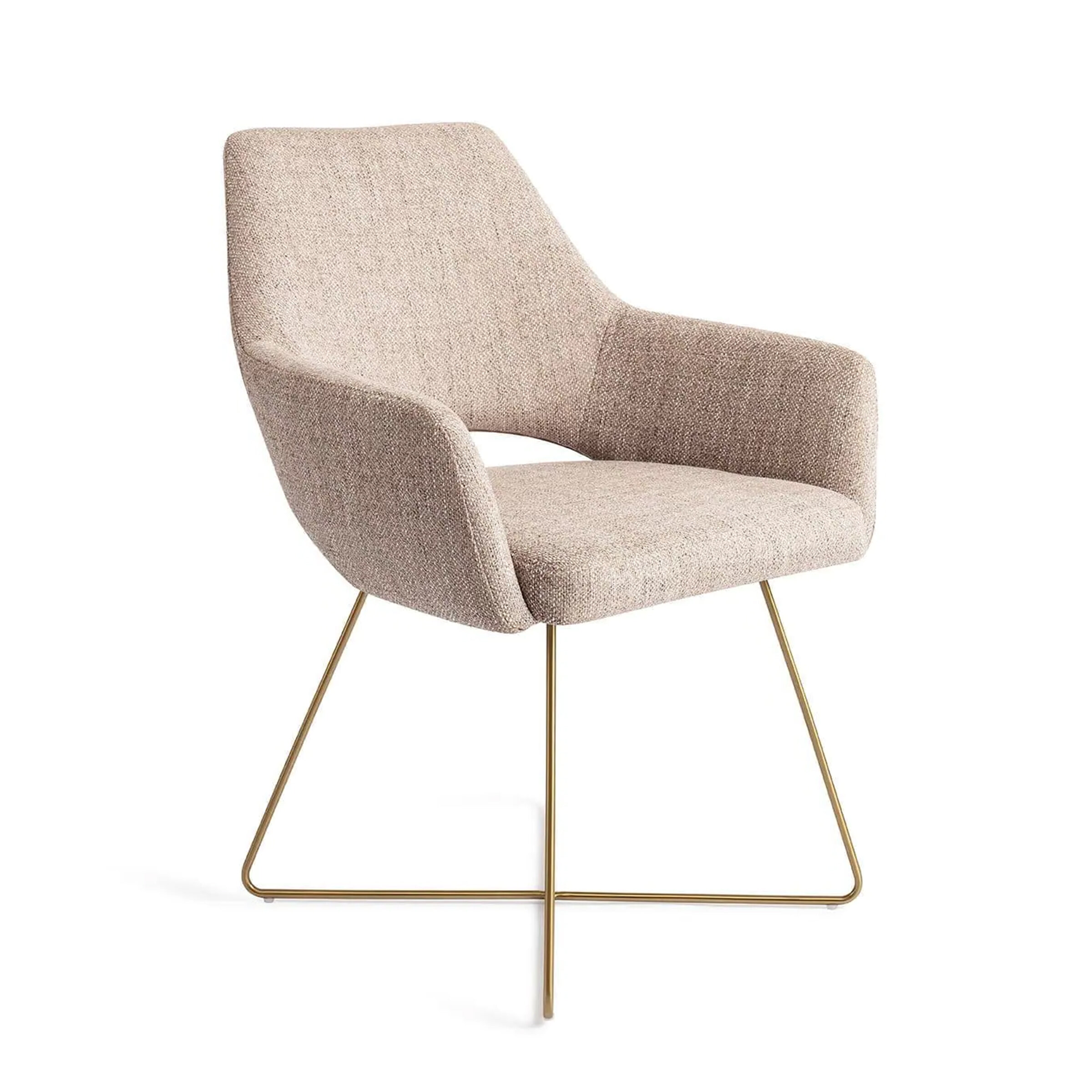 Jesper Home Eetkamerstoel 'Yanai' Cross Gold