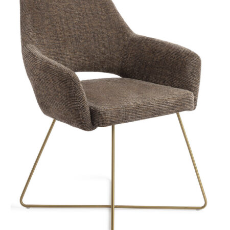 Jesper Home Eetkamerstoel 'Yanai' Cross Gold