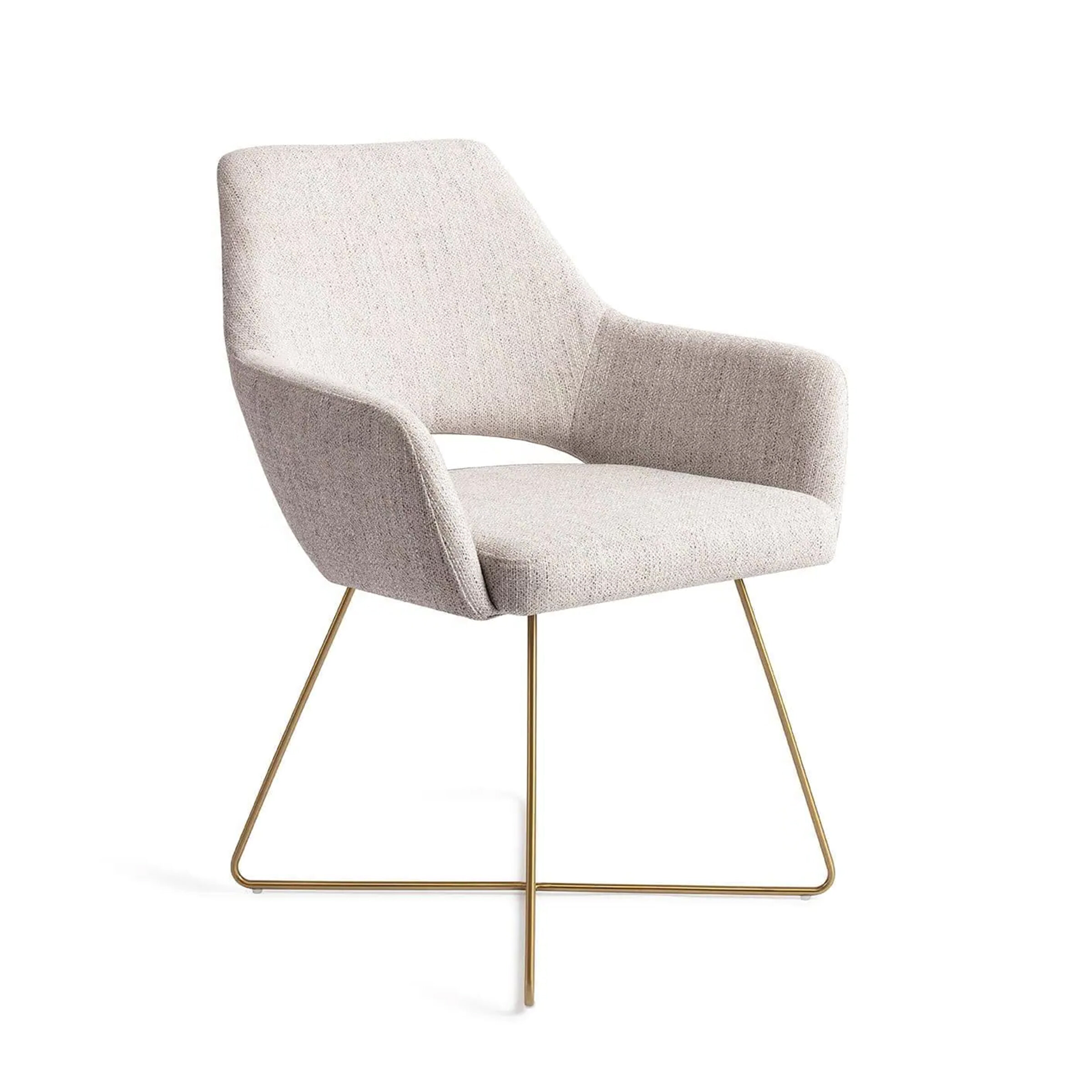 Jesper Home Eetkamerstoel 'Yanai' Cross Gold