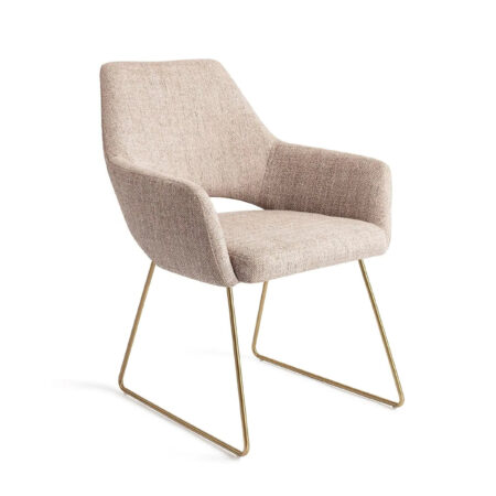 Jesper Home Eetkamerstoel 'Yanai' Slide Gold