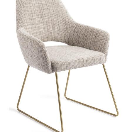 Jesper Home Eetkamerstoel 'Yanai' Slide Gold
