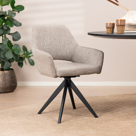 Jesper Home Eetkamerstoel 'Yanai' Turn Black