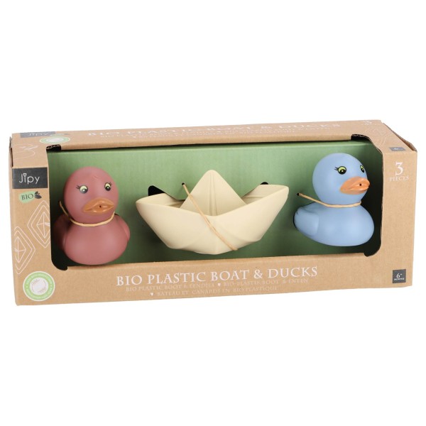 Jipy Bioplastic Set 2 Badeendjes En 1 Bootje | Jipy