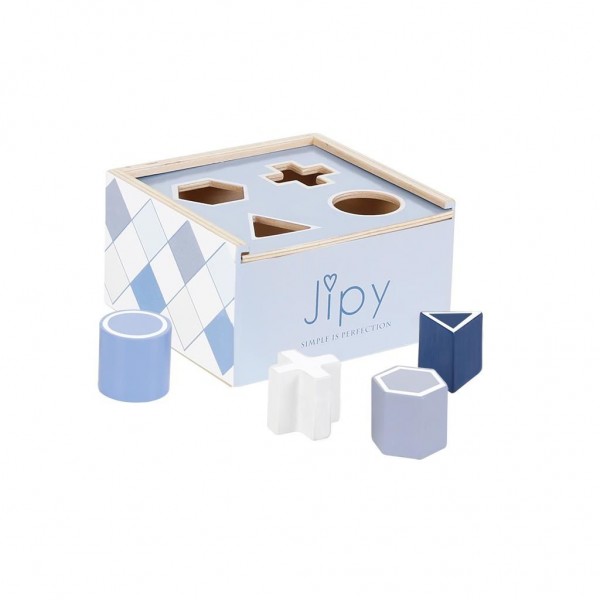 Jipy Vormenstoof Hout Blauw | Jipy