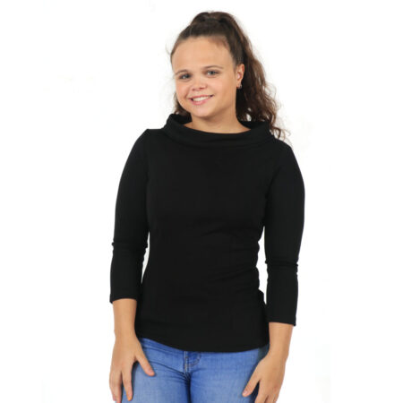 Joanie Top Black-XXL | 20% korting | Fiftiesstore
