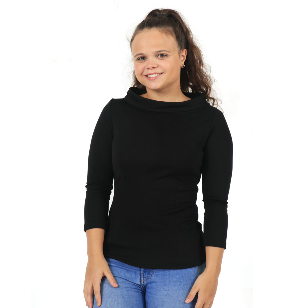 Joanie Top Black-XXL | 20% korting | Fiftiesstore