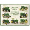 John Deere Nothing Runs Like A Deere Modellen Overzicht Metalen Bord 30 x 40 cm | John Deere
