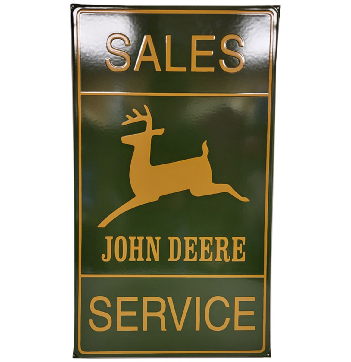 John Deere Sales Service Emaille Bord - 70 x 40 cm | John Deere