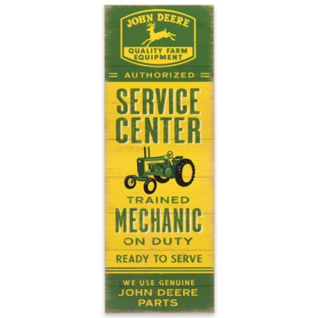 John Deere Service Center Houten Bord - 86 x 31cm | John Deere