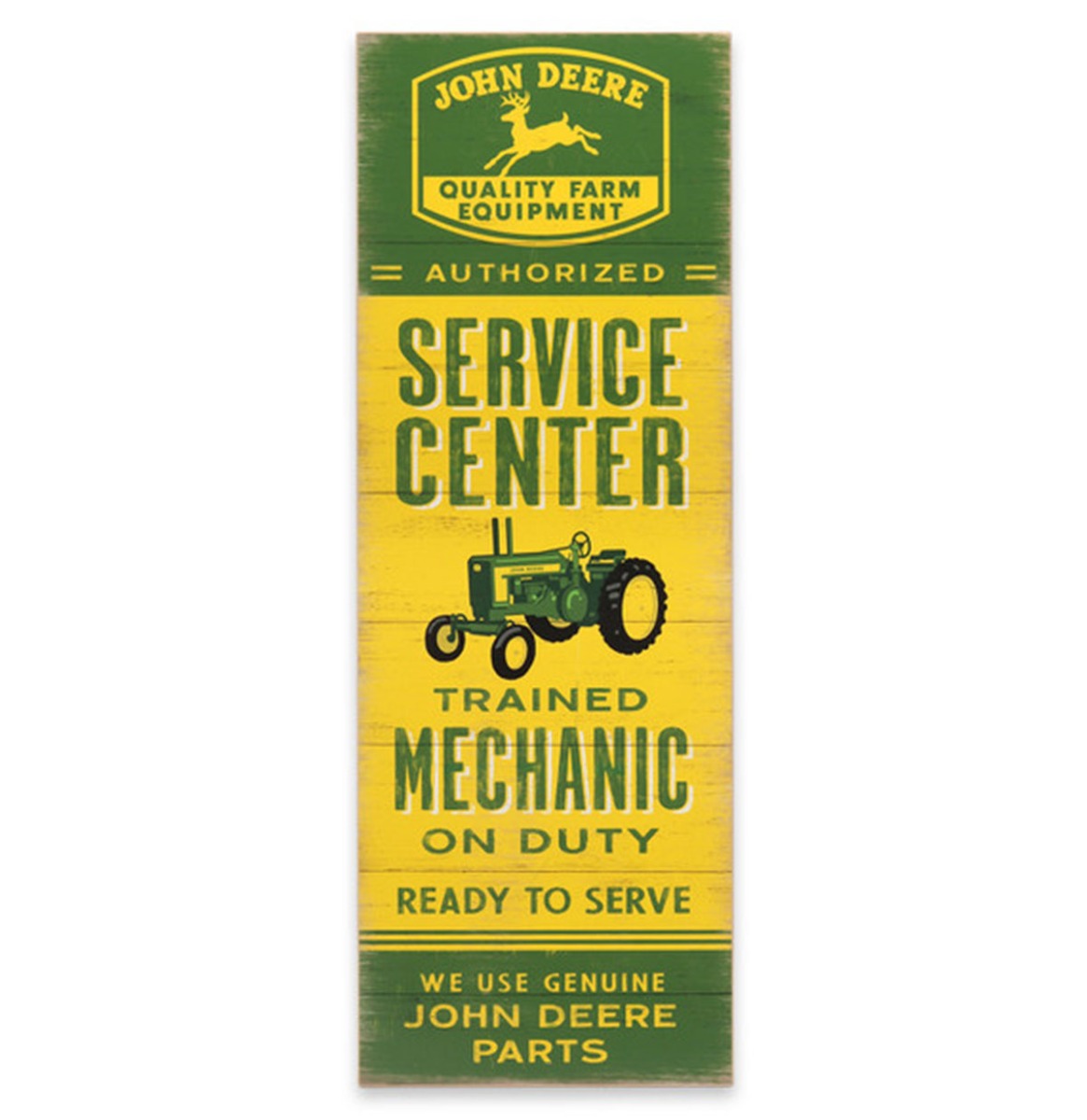 John Deere Service Center Houten Bord - 86 x 31cm | John Deere