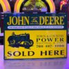 John Deere Sold Here Dealer Emaille Bord - 36 x 25