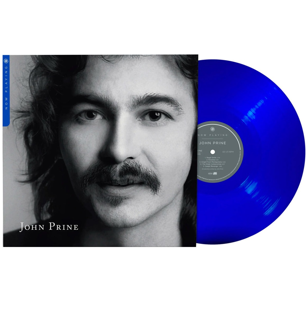 John Prine - Now Playing (Blauw Transparant Vinyl) (LP) | Fiftiesstore