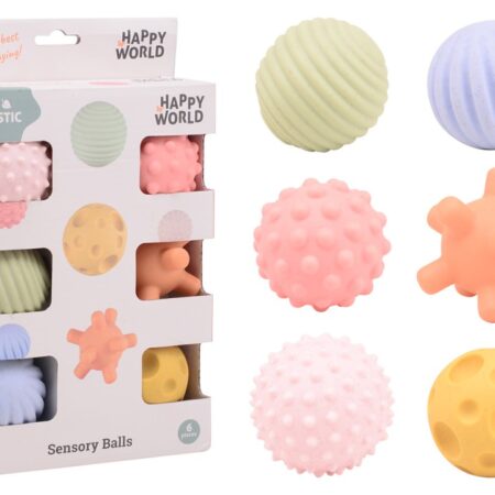 John Toy Motoriek en zintuig ballen 6dlg | Johntoy