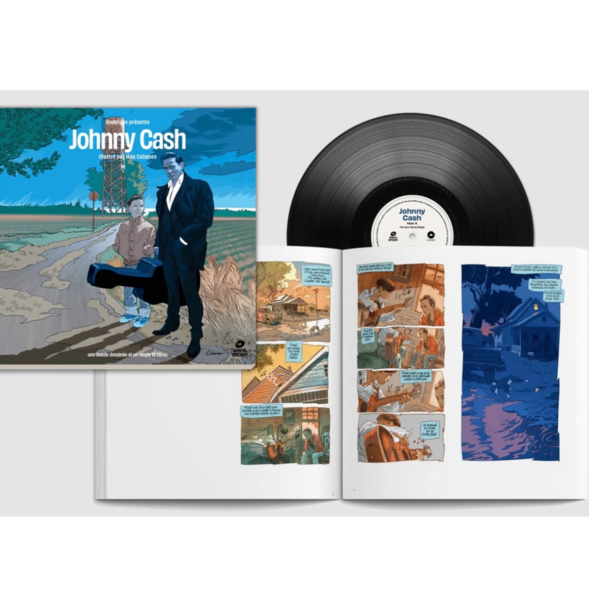 Johnny Cash - Johnny Cash Vinyl Story + Stripboek (LP) | Fiftiesstore