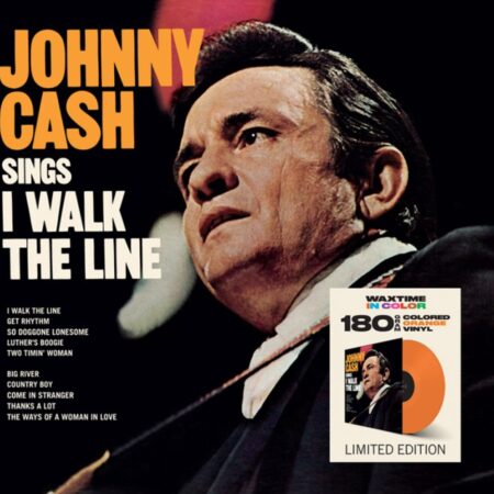 Johnny Cash - Sings I Walk The Line (Gekleurd Vinyl) (LP) | Fiftiesstore