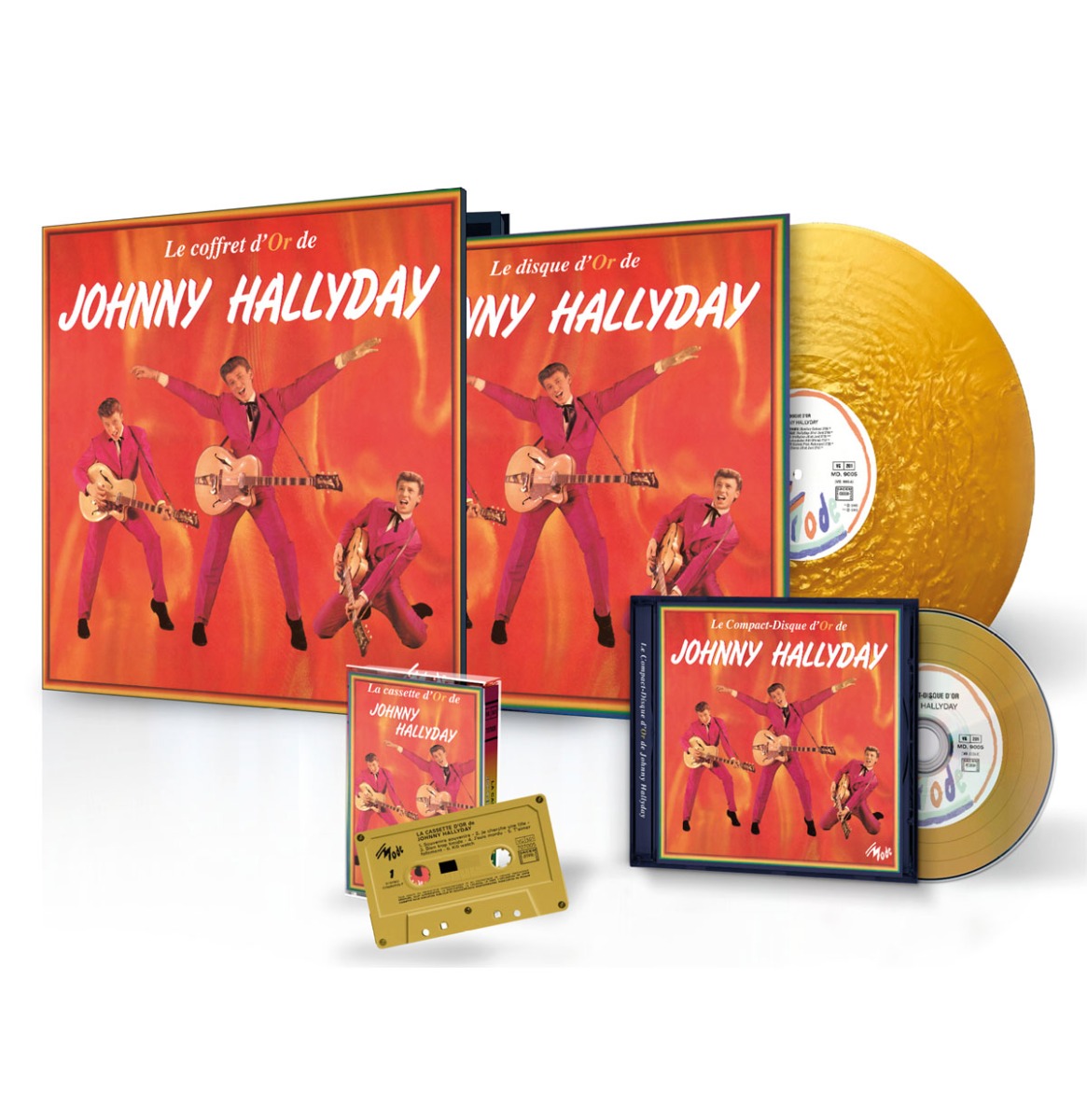 Johnny Hallyday - La Coffret D'Or (Box Set) (Record Store Day 2024) + Cassette + CD (LP) | Fiftiesstore