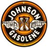 Johnson Gasolene Emaille Bord 30 cm | Fiftiesstore